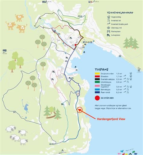 Hardangerfjord Map