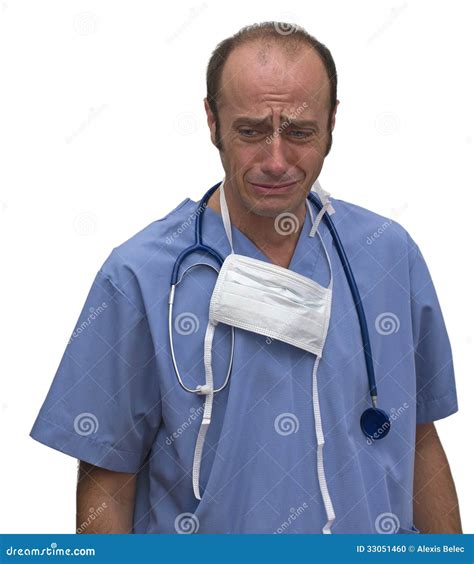 Crying Doctor Stock Photo - Image: 33051460