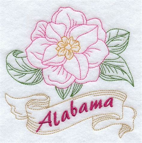 Alabama State Flower Camellia Flour Sack Hand/Dish Towel