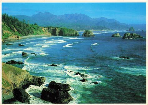 Oregon Coast Scenic View Vintage Continental Postcard Posted 1984 | eBay