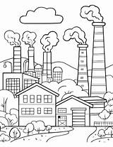 Factory Buildings Coloring Page Images  Free Download On Freepik sketch template