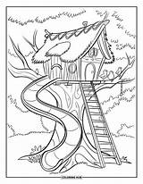 120  Treehouse Coloring Pages For Kids & Adults Free Printable PDFs sketch template