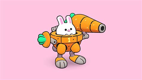 Cute Bunny Mech - 3D model by fabiola.porchet [c95d713] - Sketchfab