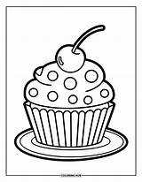 275  Cupcake Coloring Pages For Kids & Adults Free Printable PDFs sketch template