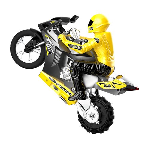 HC-801 2.4G 35CM RC Motorcycle Stunt Car Vehicle Models RTR High Speed ...