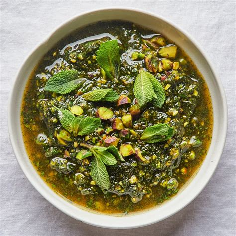 Pistachio and Mint Pesto Recipe | Bon Appétit