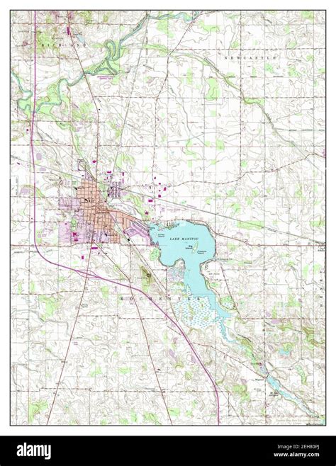 Rochester indiana map Cut Out Stock Images & Pictures - Alamy