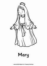 Printable Mary Coloring Pages sketch template