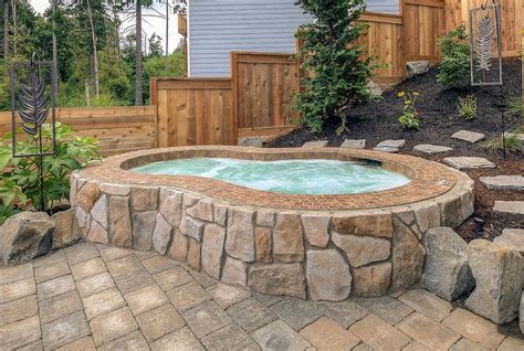 In Ground Hot Tub - Paradise Restored Landscaping in 2020 | Inground hot tub, In ground spa, Hot tub