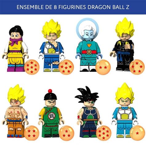 Pack of 8 LEGO Dragon Ball DBZ Compatible Minifigures Son | Etsy