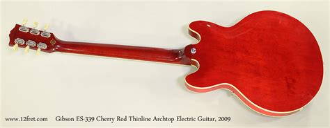 2009 Gibson ES-339 Cherry Red Thinline Archtop | www.12fret.com