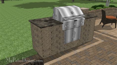 Grill Station Design B48-9636 | MyPatioDesign.com