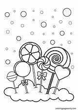 Lollipop Cloud Coloring Page  Free Printable Pages sketch template