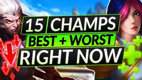 15 UPDATED BEST and WORST Picks - 11.24 Champion Meta Right Now - LoL Guide - YouTube