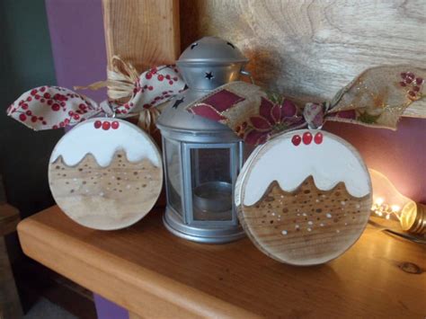 Christmas Pudding Tree / Mantel wood Decoration My first Christmas keepsake Christmas Stocking ...