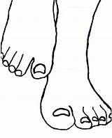 Pair Of Feet Coloring Pages sketch template