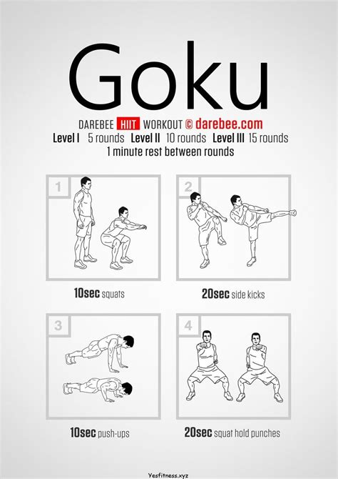 Goku HIIT Workout | Posted By: AdvancedWeightLos... | Hiit workout, Hiit, Saiyan workout