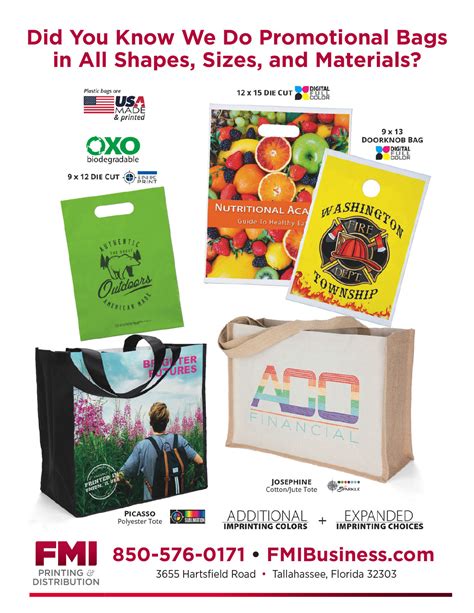 Did You Know We Do Promotional Bags in All Shapes, Sizes, and Materials? | FMI Printing ...