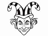 Funny Jester Coloring Time  Page sketch template