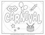 Carnival Coloring Sheets For Kids sketch template