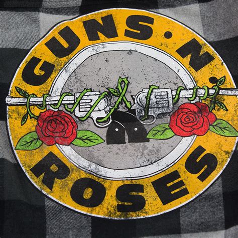 Black And White Logo Flannel – Guns N' Roses Official Store