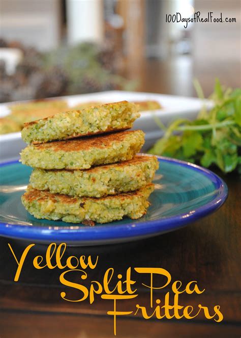 Yellow Split Pea Fritters ⋆ 100 Days of Real Food