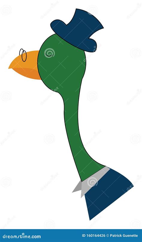 Image of Bird with Glasses - Cartoon, Vector or Color Illustration ...