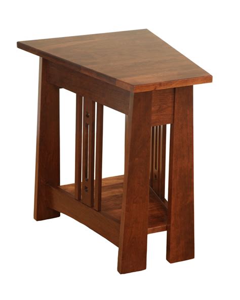 Aspen Wedge End Table - Ohio Hardwood & Upholstered Furniture