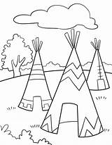 Teepee Coloring Page At GetColoringscom  Free Printable Colorings sketch template