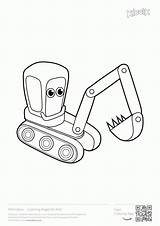 Digger Construction  Coloring Home sketch template
