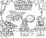 Lego Star Wars Coloring Page sketch template