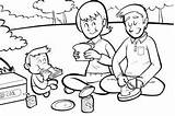 Picnic Coloring Pages At GetDrawings  Free Download sketch template