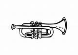 Coloring Page trumpet  Free Printables Img 9593 sketch template