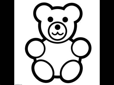 Teddy Bear Line Drawing at GetDrawings | Free download