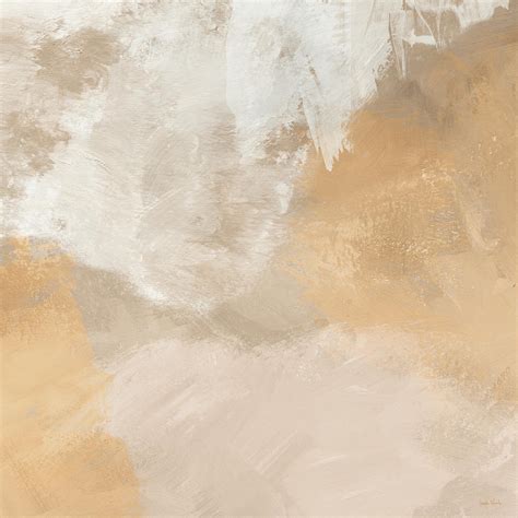 Twilight Gold- Neutral Abstract Art by Linda Woods Painting by Linda Woods - Fine Art America