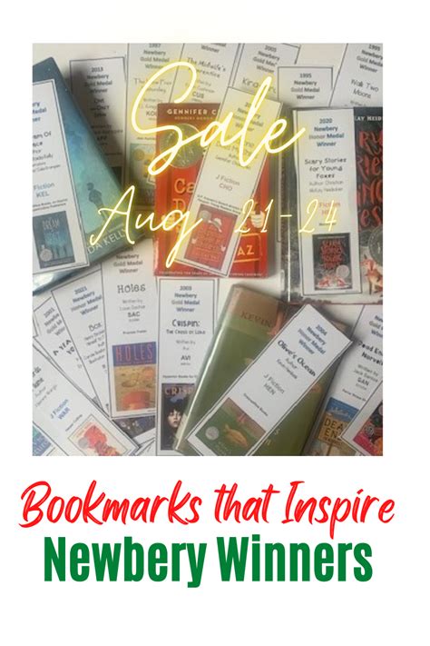 Printable Bookmarks, Newbery Medal Winners 1922-2022 | Newbery medal ...