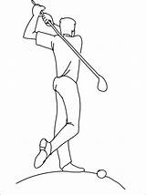 Golf Coloring Pages Club Printable Print Golfer Color Kids Cart Getcolorings sketch template