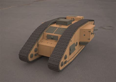 3D Mark V Tank 3d Model - TurboSquid 2067077