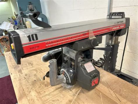 SEARS CRAFTSMAN RADIAL Arm Saw 113.199250 W/ Stand And 10” Blade 120 ...