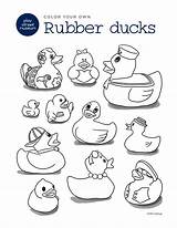 Rubber Ducky Coloring Page — Play Street Museum sketch template