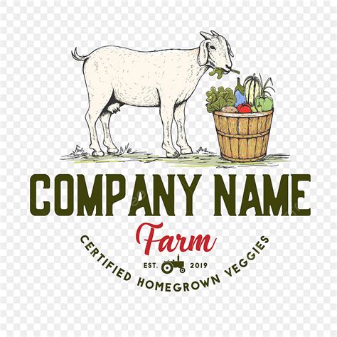 Goat Farm Logo Vector PNG Images, Goat Farm Vector Logo Design, Animal, Background, Banner PNG ...