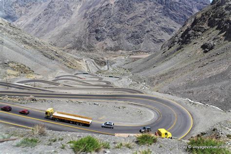 Chile Argentina Border / Dizzying Succession Of Laces Argentina Chile Border Road After ...