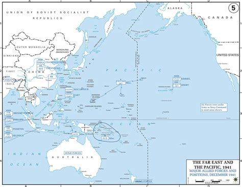 Map Of The Pacific During World War 2