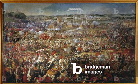 The siege of Vienna in 1683 by the Ottomans Anonymous painting. 17th century Vienna ...