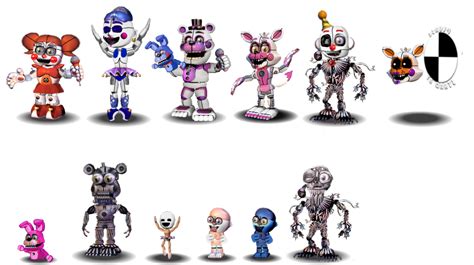 Fnaf sister location Characters Canon by aidenmoonstudios on DeviantArt