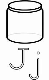 The Letter J  Coloring Page For Kids Free Printable Picture sketch template