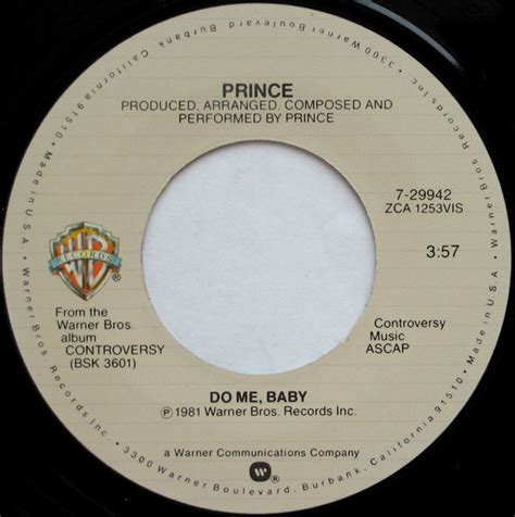 Prince - Do Me, Baby | Releases, Reviews, Credits | Discogs