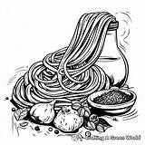 Spaghetti Coloring Pages  Free & Printable sketch template