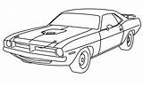 Plymouth Cuda Coloring Pages sketch template