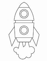 Rocket Ship Coloring Page sketch template